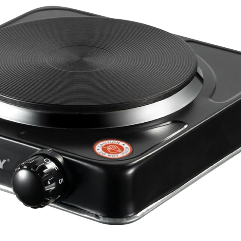 Plită Electrică HALEY cu 1 Zonă de Gătit – 1000W, Timer, Protecție la Supraîncălzire, Design Compact din Oțel Inoxidabil